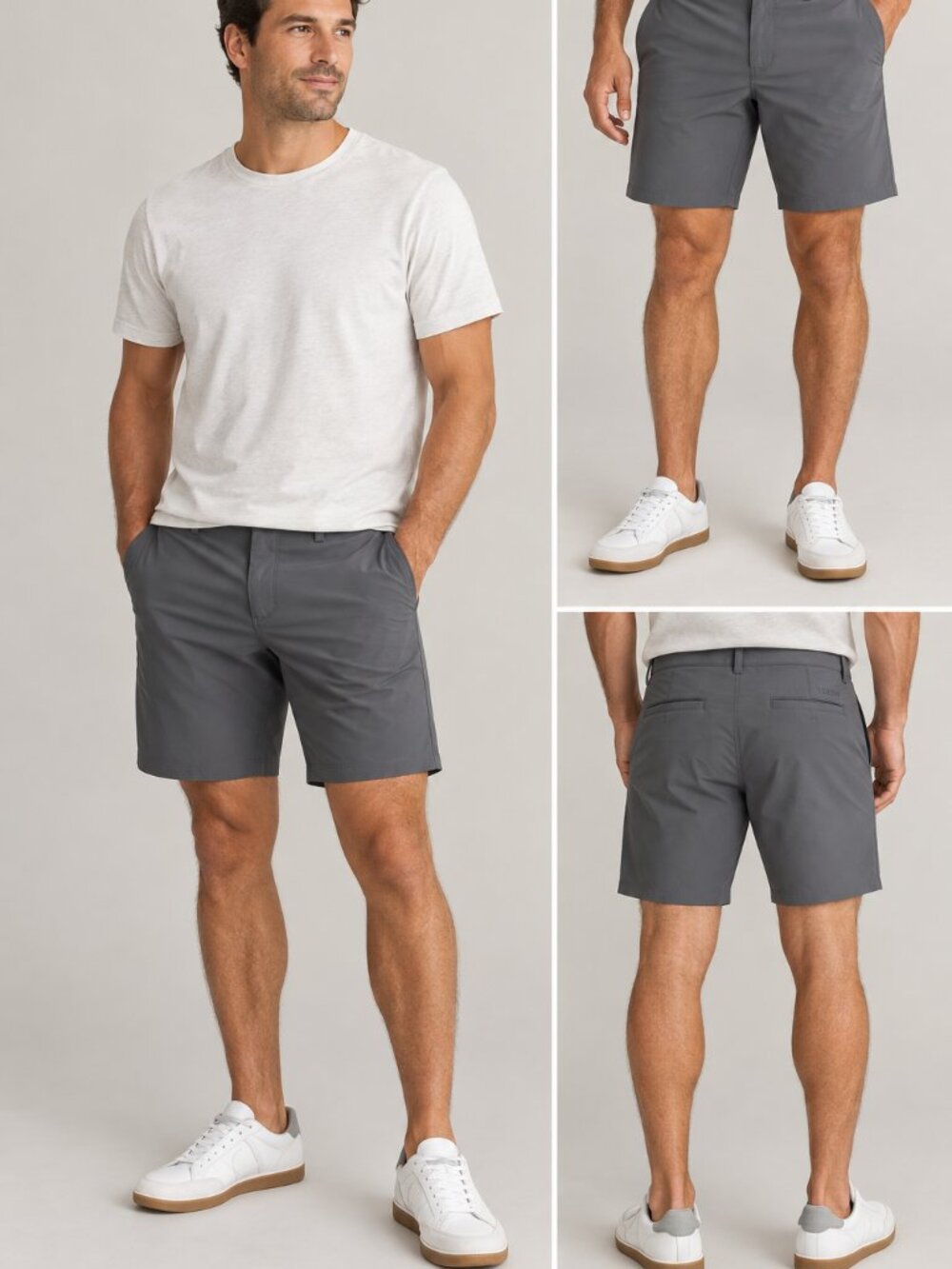 TEREN Daily Driver Lightweight Travel Performance Shorts Gray Men’s 36 x 7